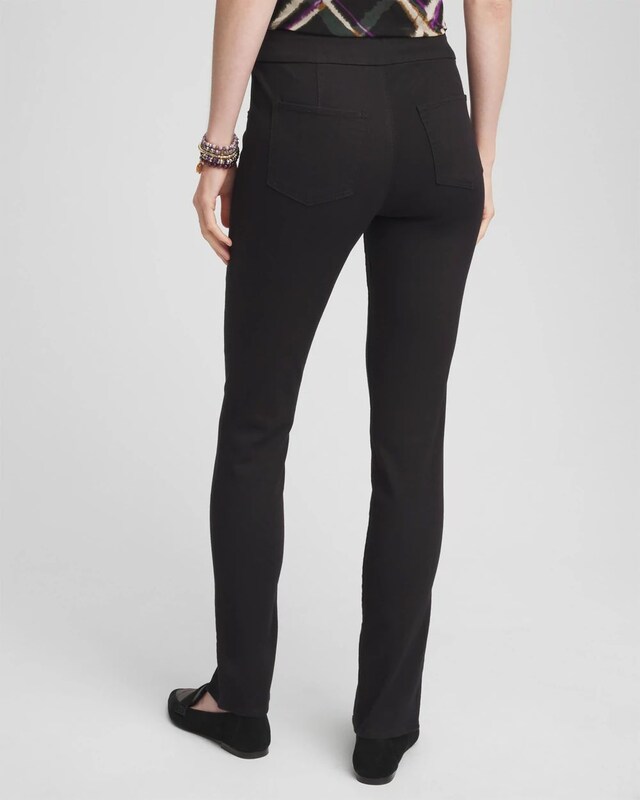 Front Slit Pull-On Ankle Jeggings - image 3